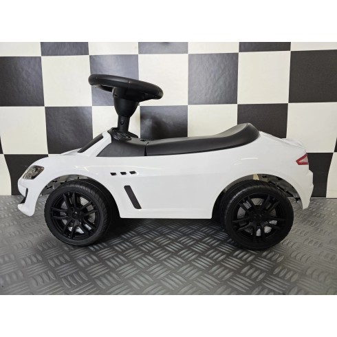 Auto Maserati Gran Cabrio Bianca Cavalcabile a Spinta per Bambini