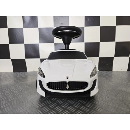 Auto Maserati Gran Cabrio Bianca Cavalcabile a Spinta per Bambini