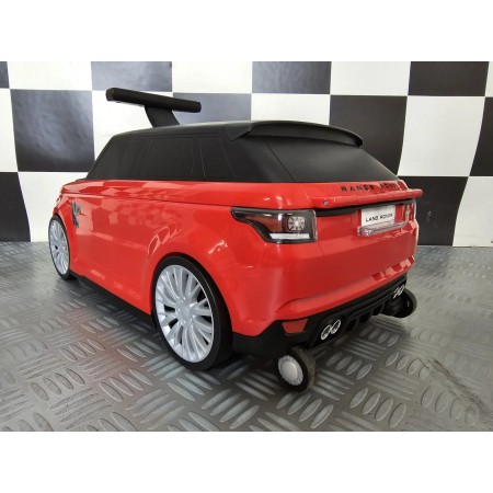Valigia da Viaggio 2 in 1 Auto Range Rover Rossa Cavalcabile per Bambini