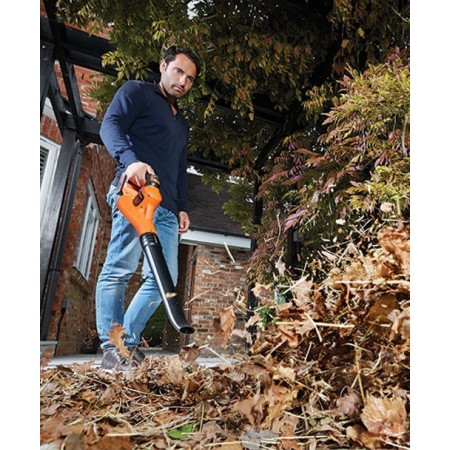 Soffiatore a Batteria Ricaricabile Litio 18V Tubo Black & Decker Foglie Giardino