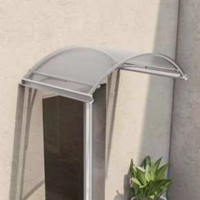 Pensilina in Policarbonato Opaco 160x120 Tettoia Antipioggia per Porta 2