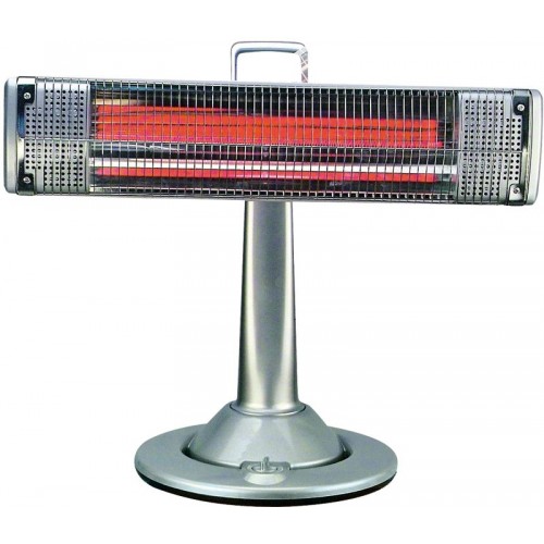 Stufa al Carbonio Infrarossi 900w Oscillante Caldo Bagno Basso Consumo 2 Potenze