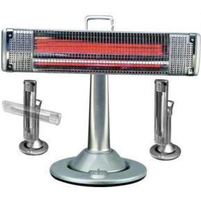 Stufa al Carbonio Infrarossi 900w Oscillante Caldo Bagno Basso Consumo 2 Potenze