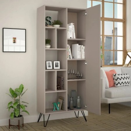 Libreria con Anta 7 Ripiani Antracite 80,6x191 cm