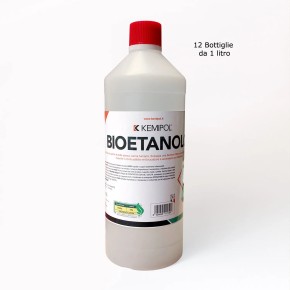 12 Bottiglie 1 litro Bioetanolo Liquido Combustibile Bio Camino Stufa Caminetto | BricoShop24