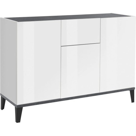 Credenza con 3 Ante 1 Cassetto 120x40x82 Bianco Ardesia
