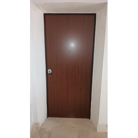 Porta Blindata 100x210 per Interno Portone di Sicurezza Noce