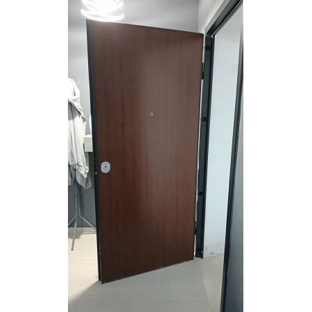 Porta Blindata 100x210 per Interno Portone di Sicurezza Noce