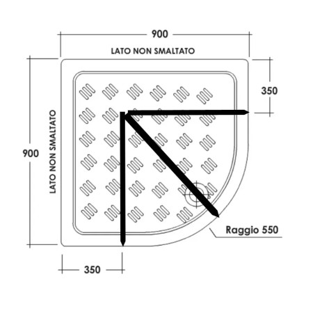 Box Doccia Cristallo 70x90 80x80 90x90 Semicircolare 6 mm | BricoShop24