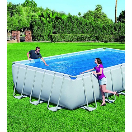 Telo Termico Copri Piscina 732x366 Parasole Rettangolare Fuori Terra Copertura