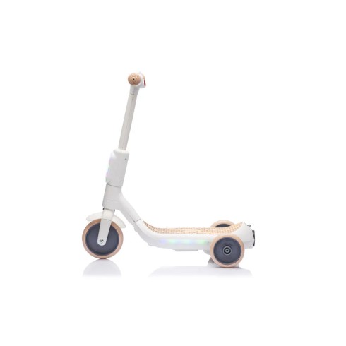Monopattino Elettrico per Bambini Beige Deluxe con Protezioni