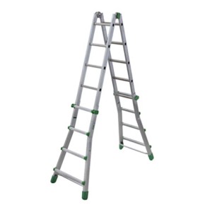Facal Scala Telescopica 5 Gradini Metri Alluminio Multiuso Professionale Interno 2
