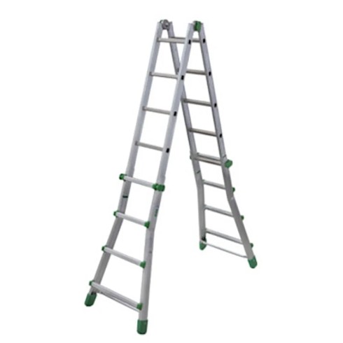 Facal Scala Telescopica 5 Gradini Metri Alluminio Multiuso Professionale Interno
