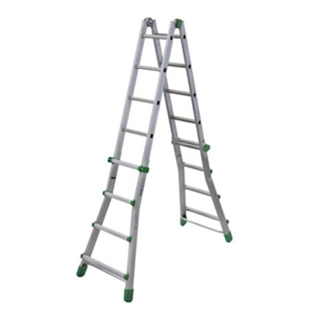 Facal Scala Telescopica 5 Gradini Metri Alluminio Multiuso Professionale Interno