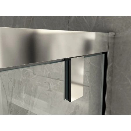 Box Doccia 1 Anta Fissa Battente 2 Lati Parete Vetro 6mm Cristallo Trasparente | BricoShop24