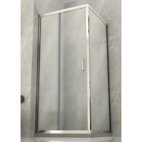 Box Doccia Angolare 6mm Opaco Anta Fissa Porta Scorrevole Anticalcare Cristallo | BricoShop24 2