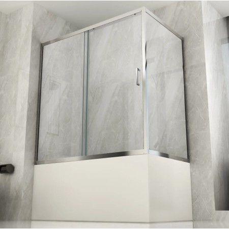 Parete Sopravasca Scorrevole in Cristallo 6 mm Box Vasca | BricoShop24