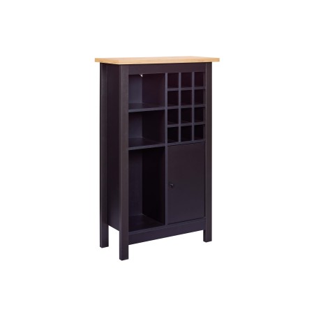 Cantinetta Helina nera in rovere artigianale 76,8x33x124,4 cm