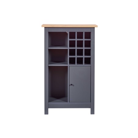 Cantinetta Helina Antracite in rovere artigianale 76,8x33x124,4 cm