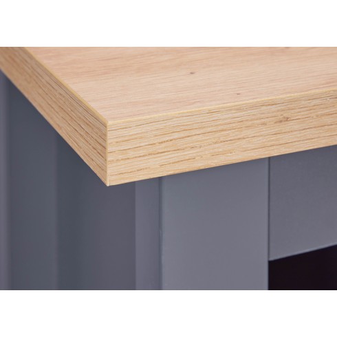 Cantinetta Helina Antracite in rovere artigianale 76,8x33x124,4 cm