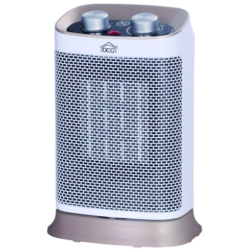 Termoventilatore Ceramico Oscillante 1500W Bianco Stufetta