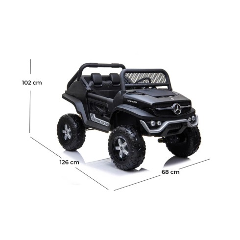 Macchina Elettrica per Bambini Mercedes Unimog Fuori Strada Nero