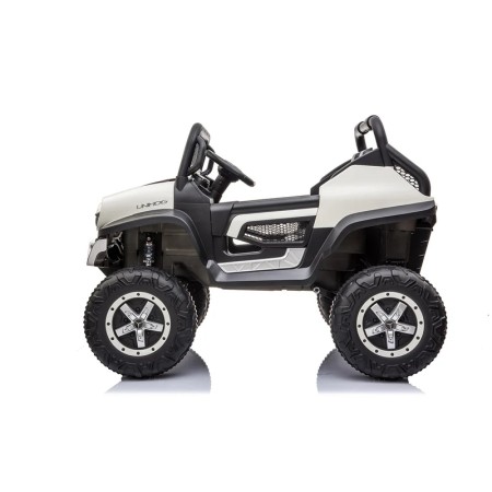 Macchina Elettrica per Bambini Mercedes Unimog Fuori Strada Bianco