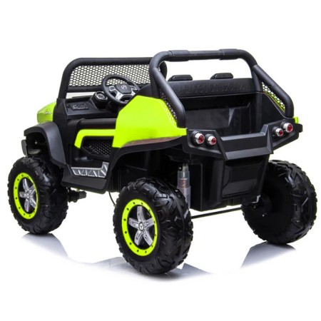 Macchina Elettrica per Bambini Mercedes Unimog Fuori Strada Verde