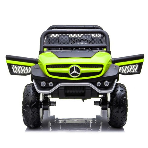Macchina Elettrica per Bambini Mercedes Unimog Fuori Strada Verde