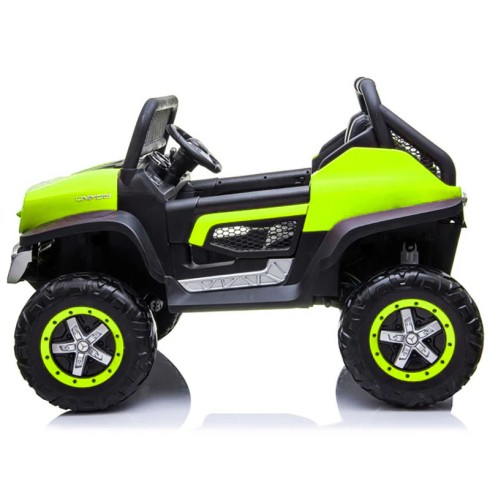 Macchina Elettrica per Bambini Mercedes Unimog Fuori Strada Verde