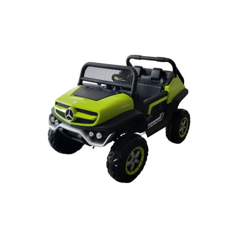 Macchina Elettrica per Bambini Mercedes Unimog Fuori Strada Verde