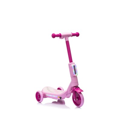 Monopattino Elettrico per Bambini Rosa Deluxe con Protezioni