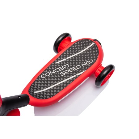 Monopattino Elettrico per Bambini Rosso Deluxe con Protezioni