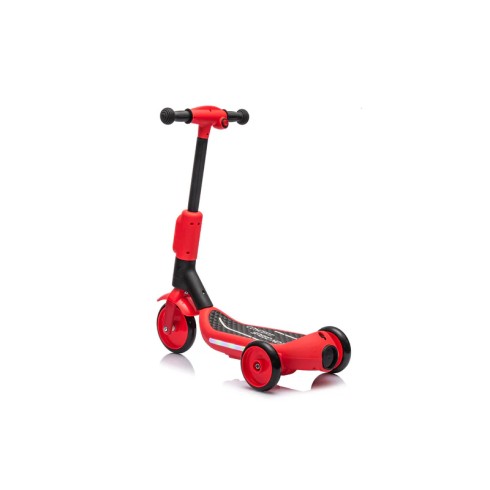 Monopattino Elettrico per Bambini Rosso Deluxe con Protezioni