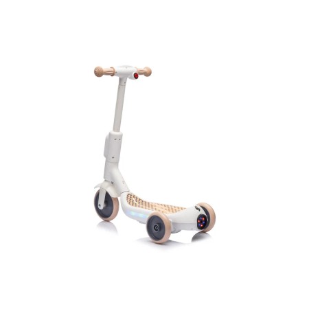 Monopattino Elettrico per Bambini Beige Deluxe con Protezioni