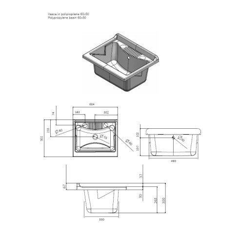 Mobile Lavatoio per Esterni Bianco in PVC con Doppia Anta | Bricoshop24