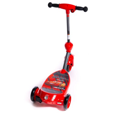 Monopattino Elettrico Cars con Bolle Sapone Scooter a Spinta 3 Ruote per Bambini