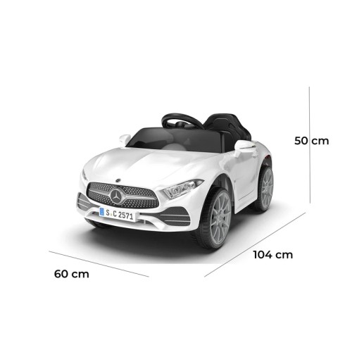 Macchina Elettrica per Bambini 12V Mercedes CLS Small Bianco