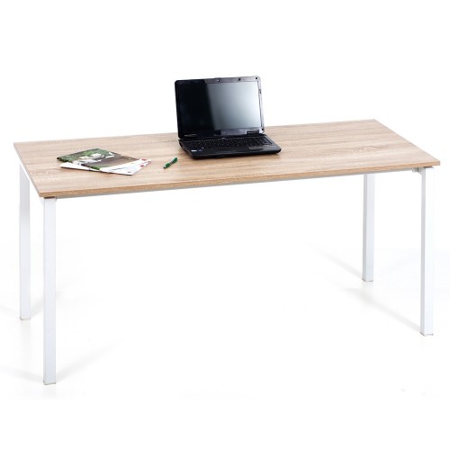 Scrivania Grande Tavolo Rovere 160 per Ufficio Cameretta in Ferro Legno Bambini