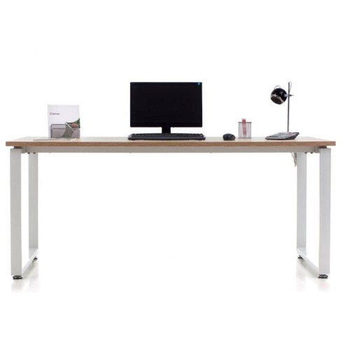 Scrivania Grande Moderna Rovere 180 Portapc Computer Bimbi Tavolo in Legno Ferro