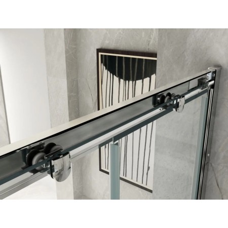 Box Doccia tre 3 Lati 6 mm 2 Scorrevoli Trasparente Anta fissa 70x 80 90 100 120 | BricoShop24