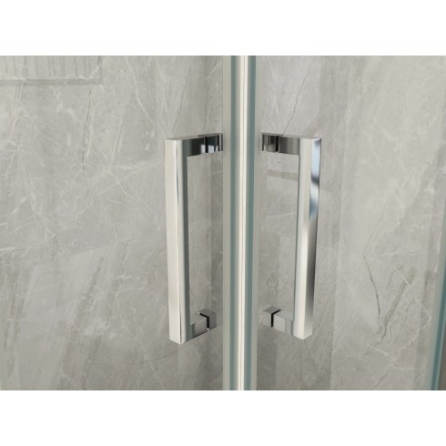 Box Doccia 3 Lati 6 mm Opaco Scorrevoli Angolare 1 Anta fissa 70 x 80 90 100 120 | BricoShop24