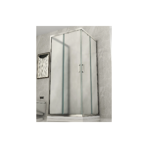 Box Doccia 3 Lati 6 mm Opaco Scorrevoli Angolare 1 Anta fissa 70 x 80 90 100 120 | BricoShop24