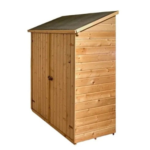 Casetta Armadio in Legno per Attrezzi Giardino Addossata | BricoShop24