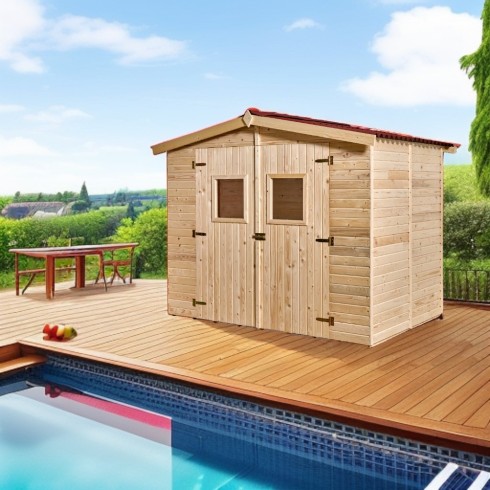 Casetta 2.4x1.6 in Legno Pannelli 16 mm con Pavimento | BricoShop24