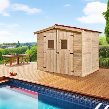 Casetta 2.4x1.6 in Legno Pannelli 16 mm con Pavimento | BricoShop24