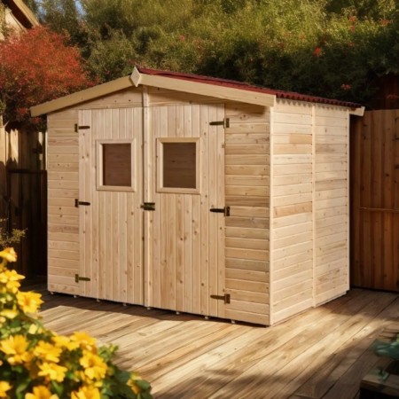 Casetta 2.4x1.6 in Legno Pannelli 16 mm con Pavimento | BricoShop24