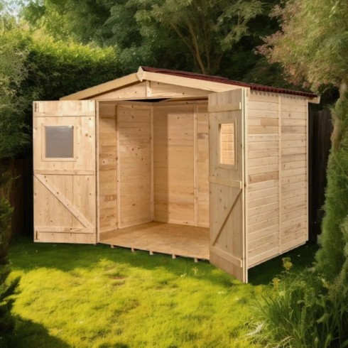 Casetta 2.4x1.6 in Legno Pannelli 16 mm con Pavimento | BricoShop24