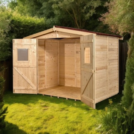 Casetta 2.4x1.6 in Legno Pannelli 16 mm con Pavimento | BricoShop24
