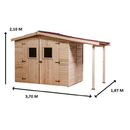 Casetta Legnaia 2.4x1.6 con Pavimento in Legno 16 mm | BricoShop24